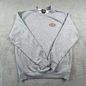 Dickies‎ Mens Crewneck Sweatshirt Medium Heather Gray Pullover Skater Rave Y2K